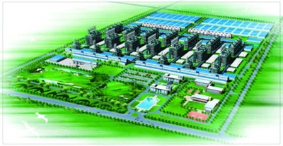 Drawing of GCL-Poly’s polysilicon plant in Xinjiang