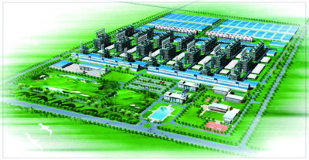 Drawing of GCL-Poly’s polysilicon plant in Xinjiang
